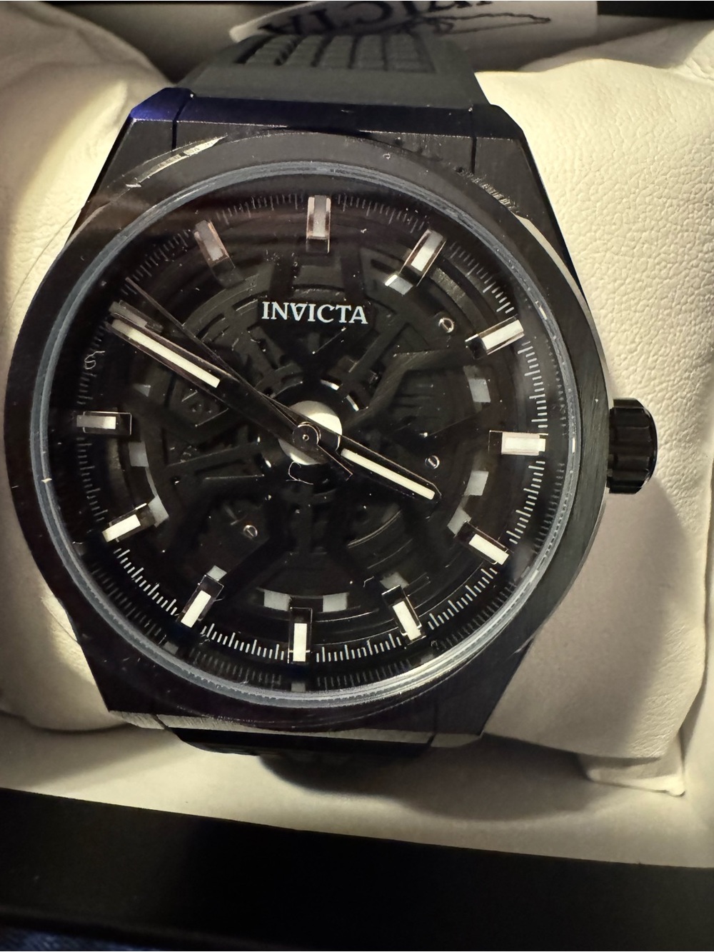 Invicta Speedway Rim 70057 Men’s 46mm Black Skeleton Watch